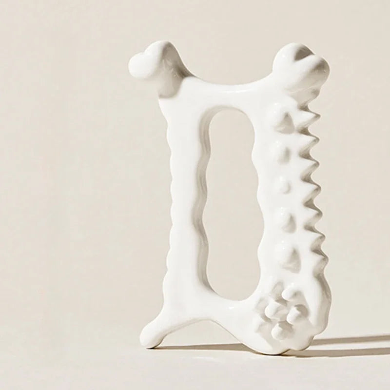 Skin Scraping Gua Sha Ceramic Korea Gouache Scraper Tools Face Massager Face Factory Head Massager