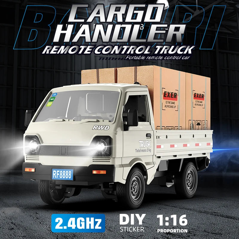 1:16 Rc Car With LED Lights 2.4G Simulation Remote Control Vehicle 4WD Off-Road Car Pick Up Truck Model Toys
