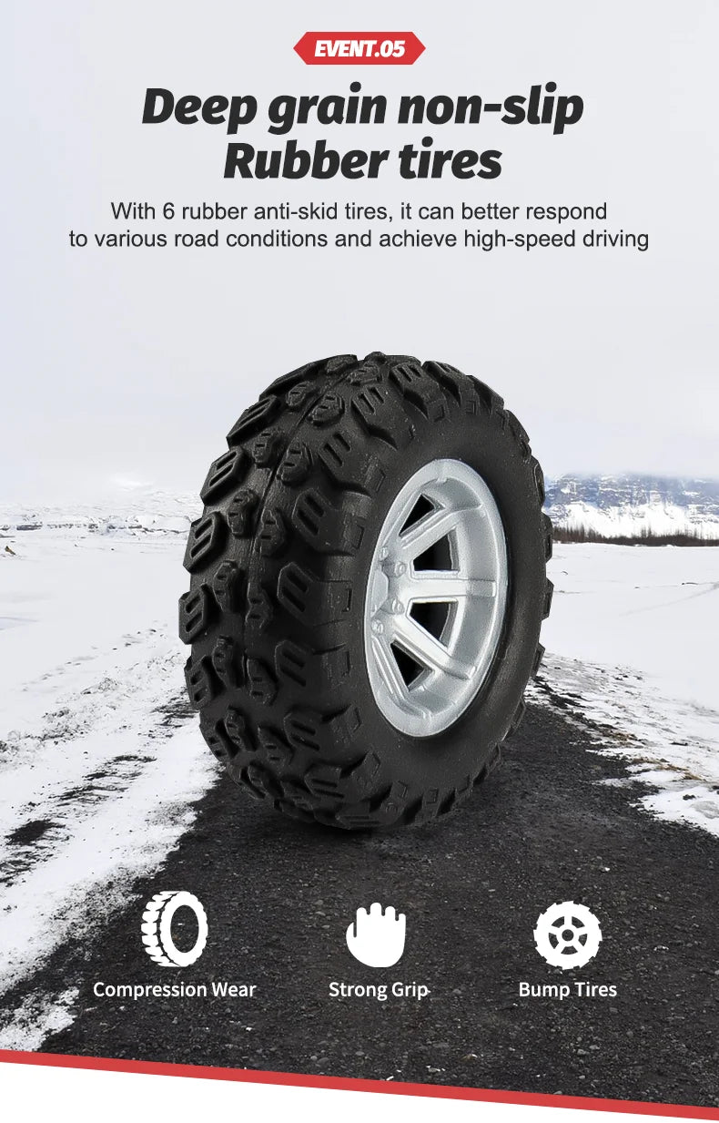 1 to 18 Scale Six Wheel Drive Remote Control Off Road Climbing Truck
