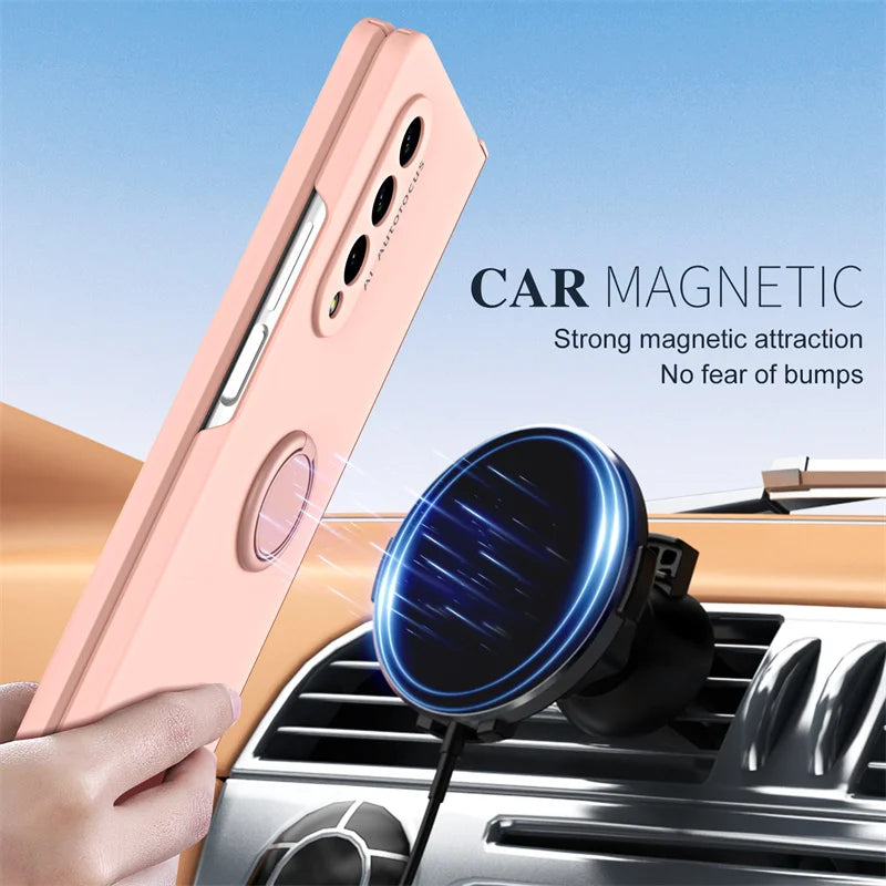 Car Mounted  Bracket Phone Case For Samsung Z Fold 2 3 4 5 Anti Fall All Inclusive Phone Protection Case