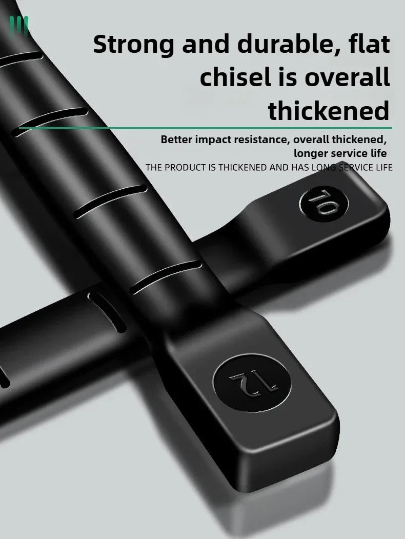 6/8/10/12 Inch Chrome Vanadium Steel Stone Flat Chisel With Hand Guard Construction Cement Masonry Concrete Engraving Cut Tool