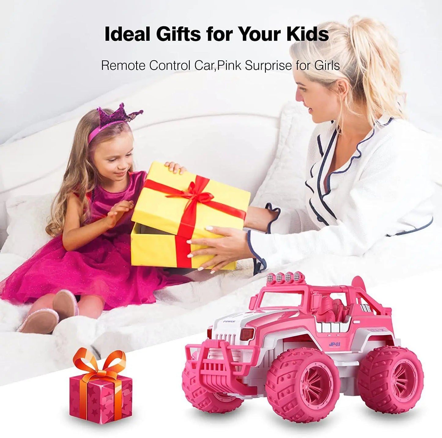 Pink Remote Control Off Road Climbing Car Toy