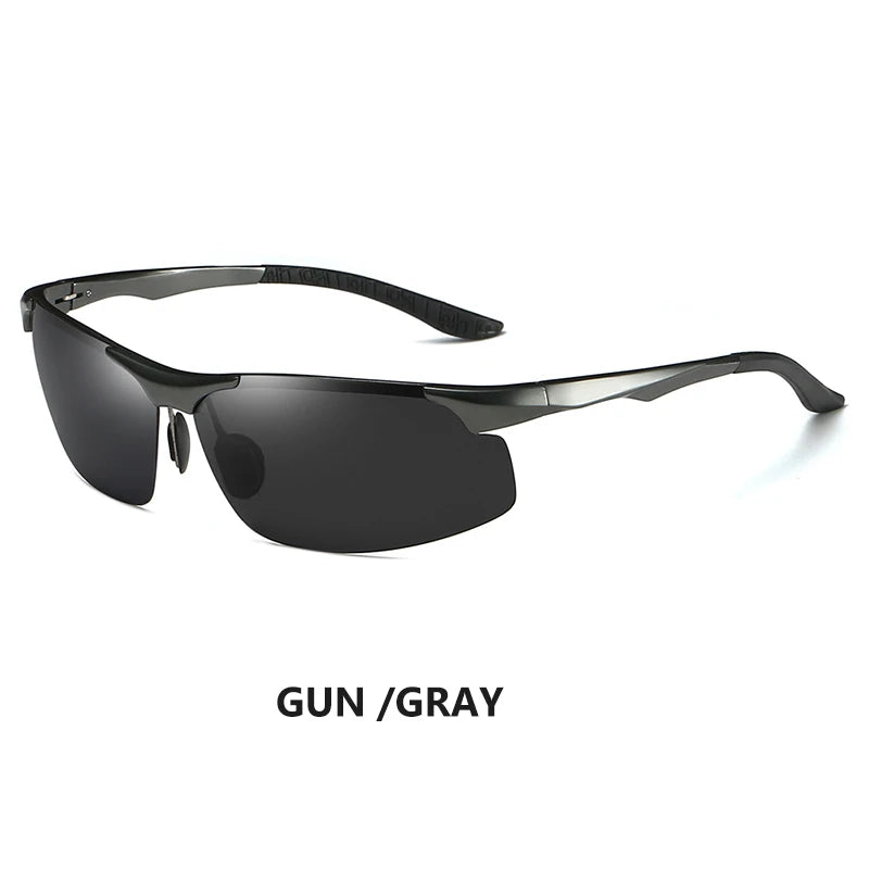 Aluminum Photochromic Polarized UV400 Mirror Driving Sunglasses for Men Women