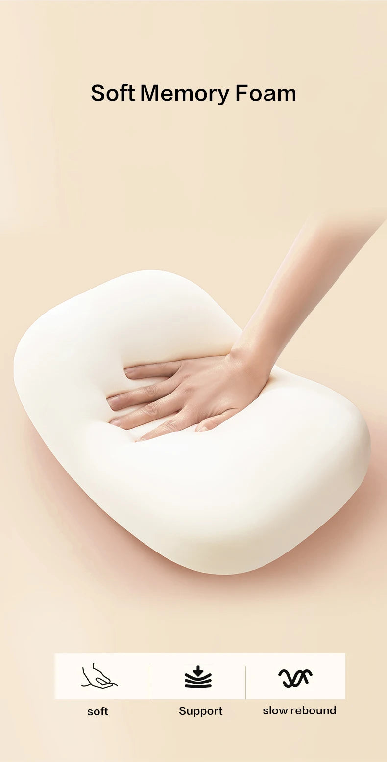 Multifunction Memory Foam Neck Pillow Slow Rebound Soft Travel Pillow for Sleeping Cervical Health Massage Nap Pillows
