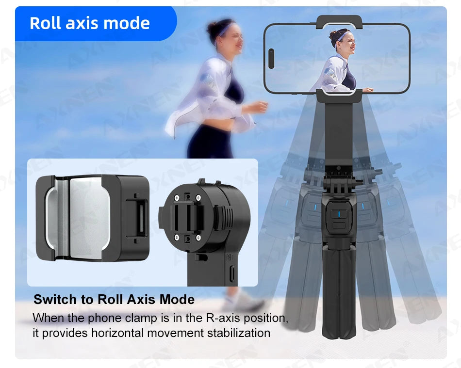 HQ2 SERIES Mobile Phone Stabilizer Handheld Gimbal for Smartphone Gopro Action Camera Extension Rod Selfie Stick Tripod
