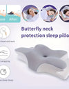 Memory Foam Pillows Butterfly Shaped Relaxing Cervical Slow Rebound Neck Pillow Pain Relief Sleeping Orthopedic Pillow Beding