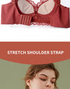 Women’s Push-Up Wire-Free Bra – Comfortable Adjustable Straps Bralette