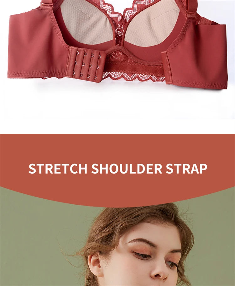 Women’s Push-Up Wire-Free Bra – Comfortable Adjustable Straps Bralette