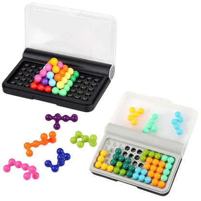 Intelligence Magic Beads Travel Game a Cognitive Skill-Building Brain Game Kids Montessori Toys