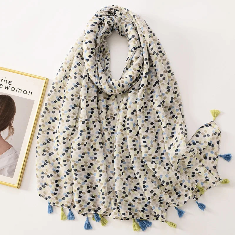 Bandannas Designer Scarf Luxury Scarves Woman Scarf Elegant Women's Shawls For Cotton Veils Bandana Brand