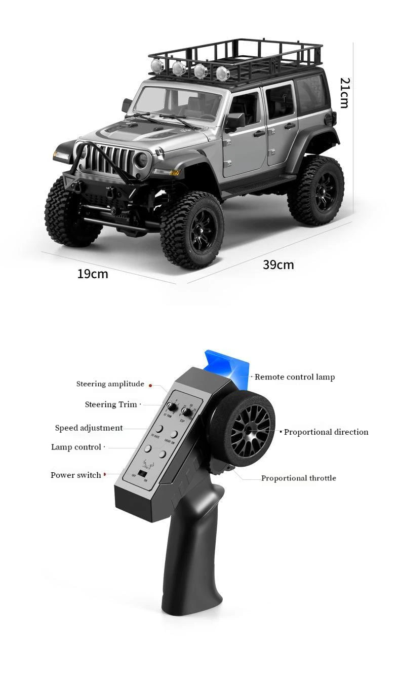 112 Scale Four Wheel Drive RC Wrangler Climbing Off Road Car