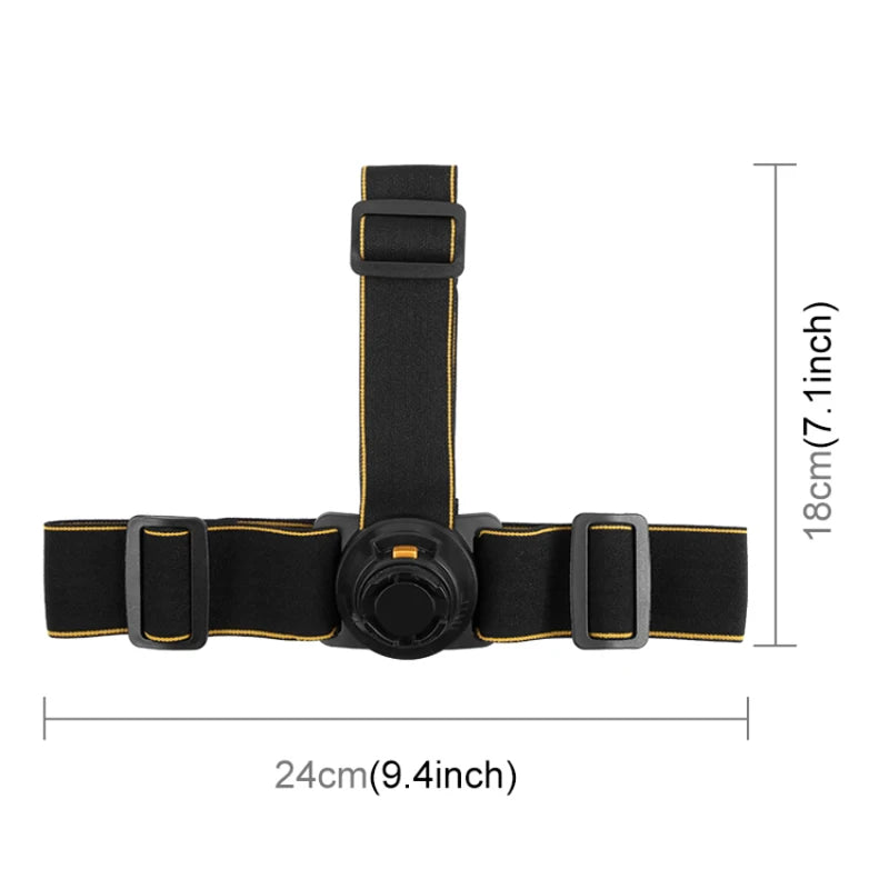 ic Quick-release Head Strap Harness Belt for Gopro HERO12 11 10 9 8 7 Black / DJI Sport Action Camera Accessories