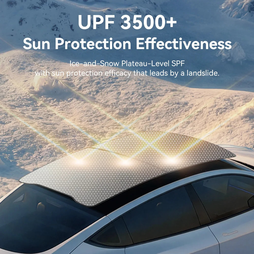 Graphene Honeycomb Sunshade Set for Tesla Model 3 Highland and Model Y Juniper 2025 2026