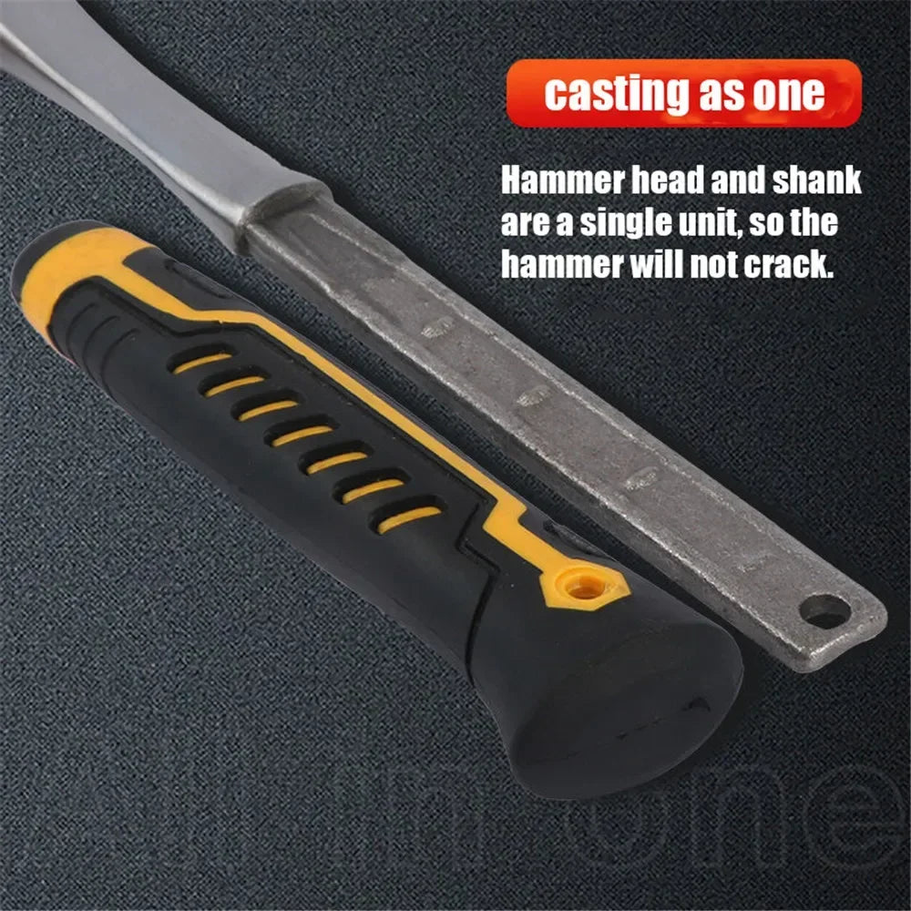 Professional Multifunctional Hand Tool Hammer Camping Hammer High Carbon Steel Geological Hammer Integrated Forging Claw