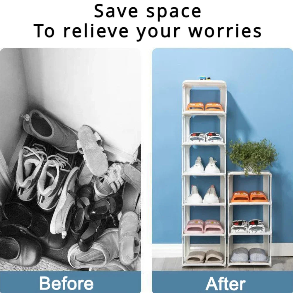 Multi-Layer Shoe Rack Storage Organizer Simple Home Furniture Vertical Shoes Rack Sneakers Shoe Cabinets Easy to Assemble Foyer