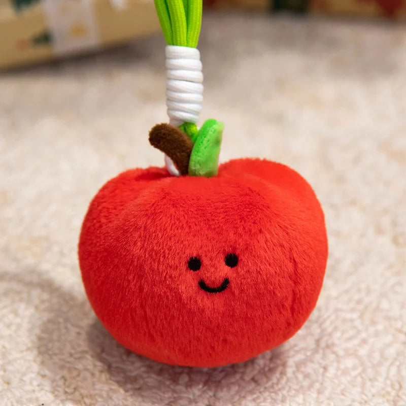 Cute Fruit and Vegetable Plush Pendant Backpack Charm