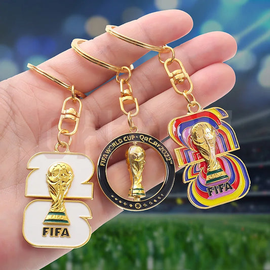 2026 World Cup Football Fan Metal Keychain Soccer Sports Souvenir