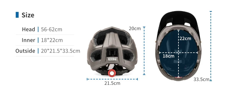 MTB Cycling Helmet With Adjustable Fit And Removable Padding