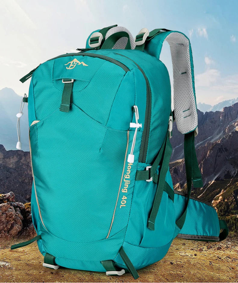 40L Climbing Backpack Waterproof Hiking Bag Multi-Functional Camping Rucksack Outdoor Sports Bags Large Capacity Travel Daypack