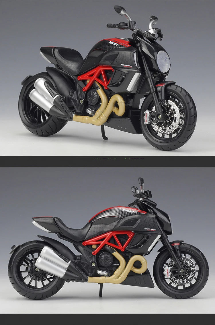 1 12 Scale Ducati Diavel Carbon Diecast Motorcycle Model