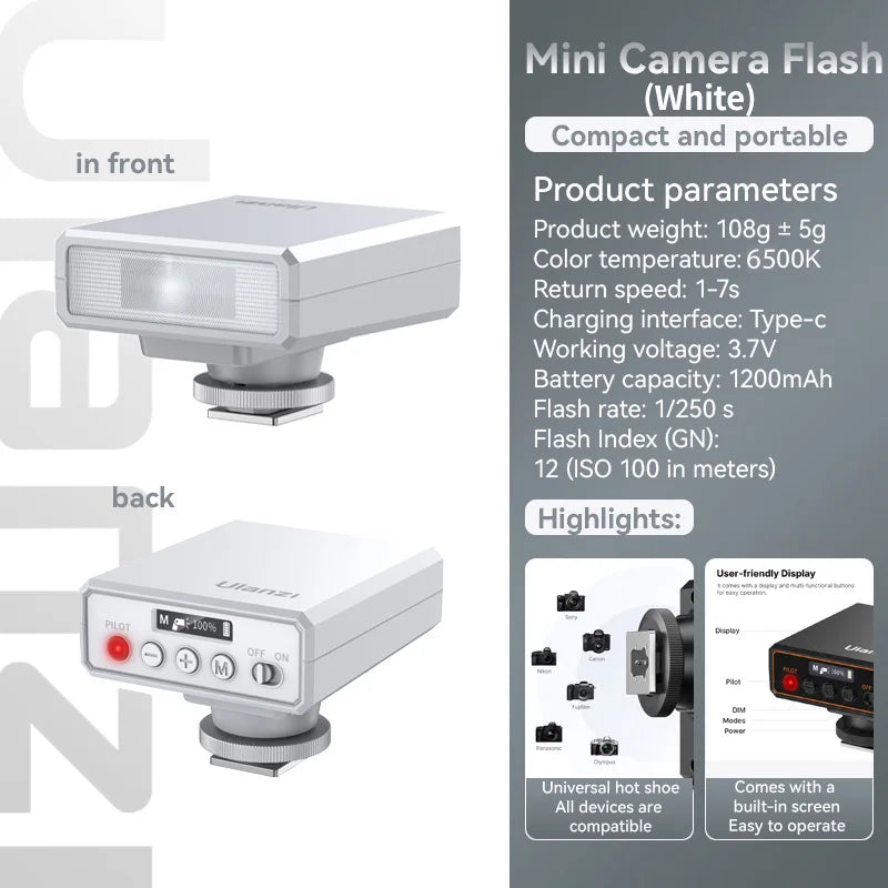 F12 Wireless Flash Trigger – TTL & HSS High-Speed Continuous Shooting for Canon, Nikon, Sony, Fuji, ZV-E10