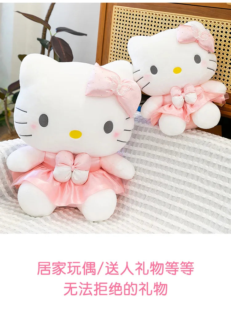 Kawaii 60cm Hello Kitty Stuffed Doll Sanrio Plush Toy Anime Dream Series Cute Girl Kids Birthday Gift Soft Sleeping Pillow