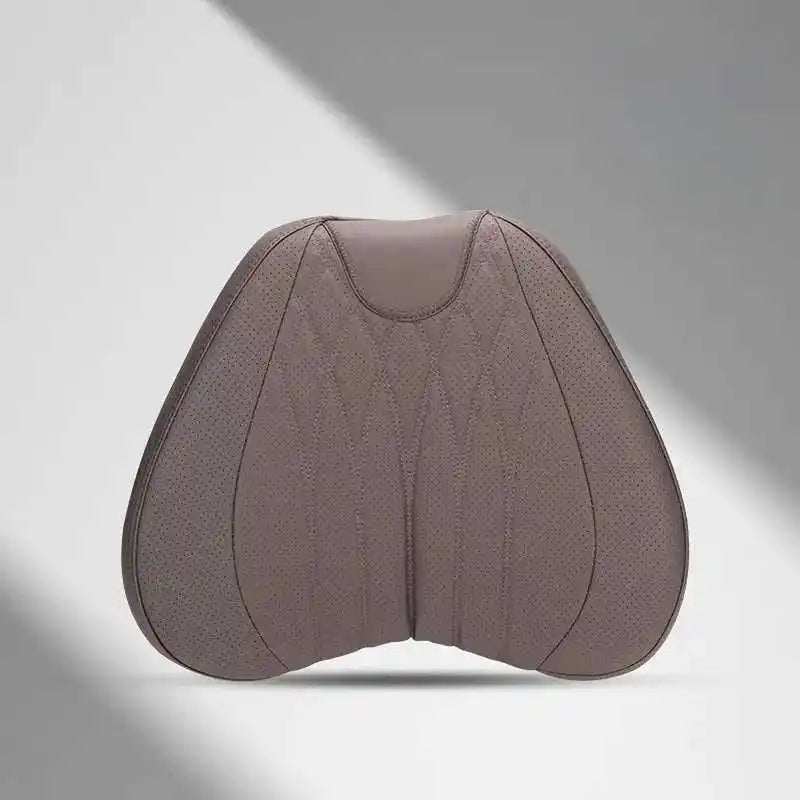 PU Car Lumbar Back Support Headrest Neck Pillow Memory Foam Lumbar Pillow Universal Soft Neck Pillows Cushion Car Supplies