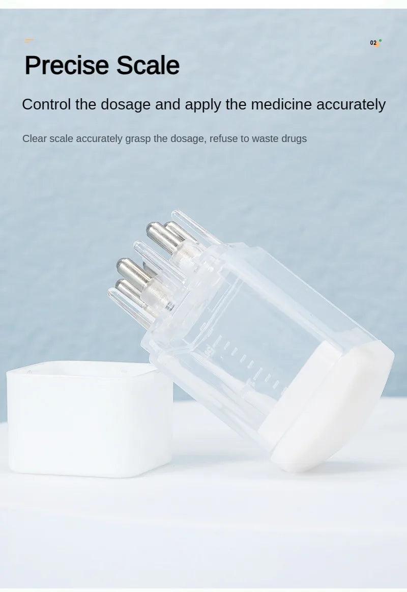 Scalp Applicator Minoxidil 1-6ml Essence Hair Growth Fluid Ball Massage Head Drug Delivery Smear Liquid Guide Comb