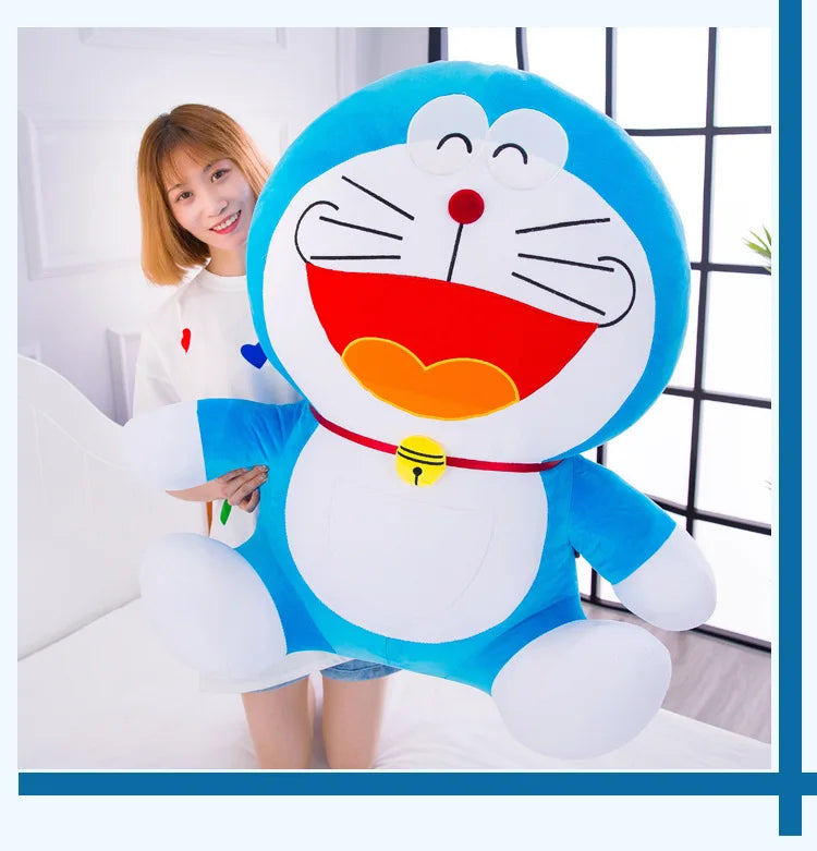 70cm Large Size cute Doraemon Plush Toy Stand By Me Cute Stuffed Plushie Doll Cartoon Cat Animal Sofa Bed Pillow Toy Gifts