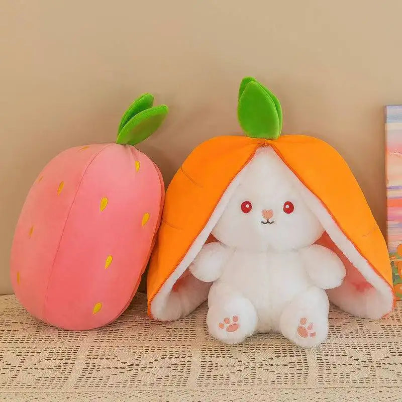 Strawberry Bunny Rabbit Plush Stuffed Doll Toy