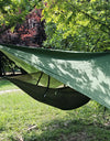 Portable Outdoor Camping Hammock with Mosquito Net and Canopy High Strength Parachute- Fabric Hanging Bed Hunting Sleeping Swing