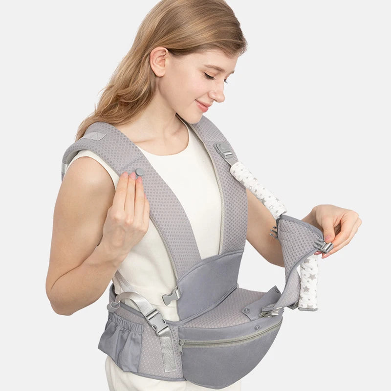 Ergonomic  Carrier Backpack   Hipseat Carrier Front Facing Ergonomic Kangaroo  Wrap Sli