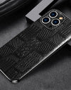Genuine Leather Phone Case for iPhone 16 15 Pro Max 14promax Luxury Soft Edges Shockproof Camera Protection Cover