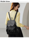 Soft Leather Backpacks High Capacity Female Back Pack Casual Travel Ladies Bagpack