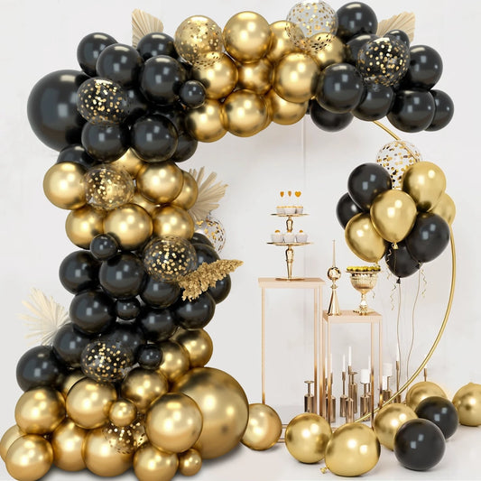 Black Gold Balloon Garland Arch Kit Birthday Party Decoarion Kids Birthday Party Supplies Baby Shower Anniversary Party Ballons