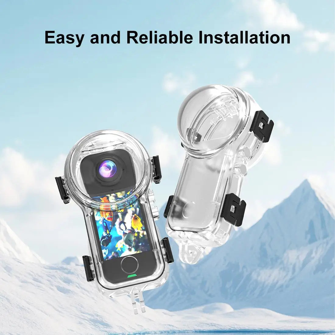 50 Metre Waterproof Invisible Diving Case for Insta360 X4 Air Panoramic Camera