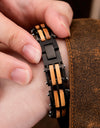 Fashion Bracelet for Metal Stainless Steel Wood Strap Jewelry Bracelets