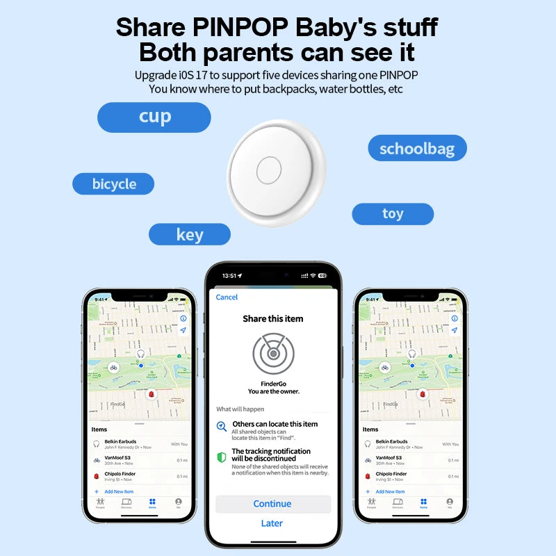 Mini Tracker Work With Find My APP Ultra Long Battery Life Mini Locator For Keys Pets Wallet Anti-Loss Device Smart Find
