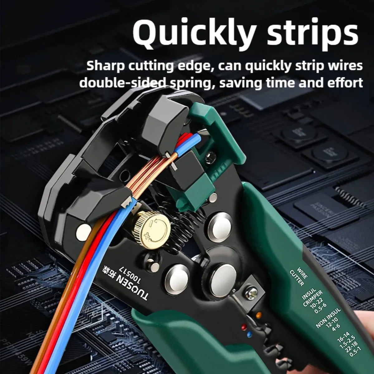 Automatic Wire Stripping Pliers Cutter Cable Terminal Crimping Electrician Tools Multifunctional Pliers Universal Repair Tools