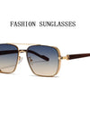 Sunglasses For Men Square Trendy Luxe Vintage Fashion Glasses Retro Steampunk Shades