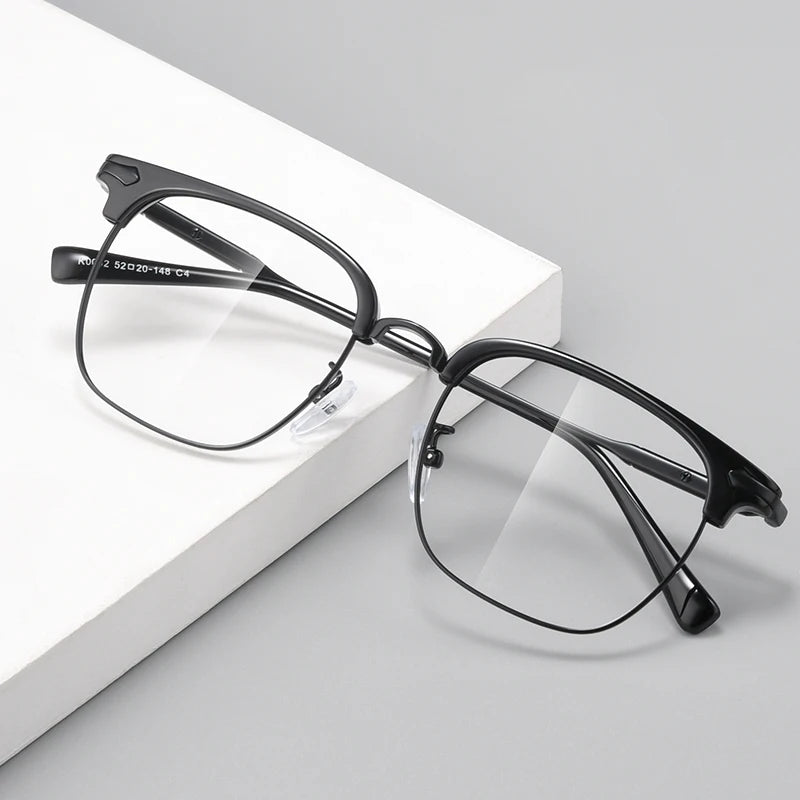 Square Optical Prescription Men's  Eyeglasses Frames Anti-Blue Light Reading Glasses Myopia Hyperopia
