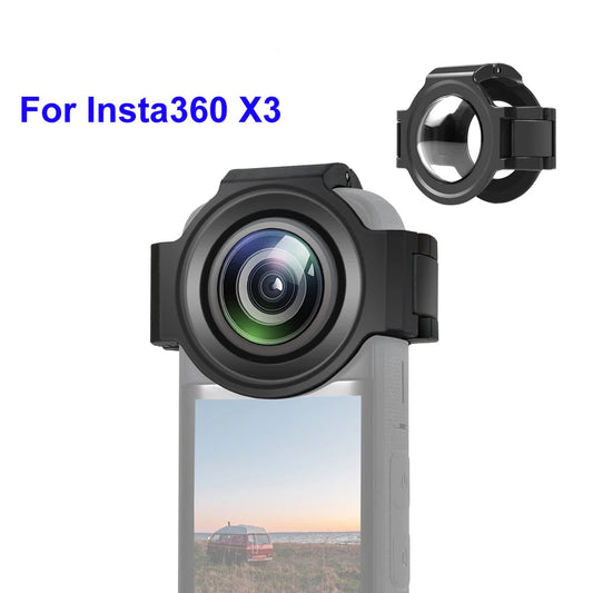 Optical Glass Lens Guard Protective Cover for Insta360 X3 Camera