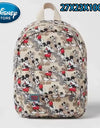 Disney Cartoon Backpack Women's Mickey Mouse Donald Duck Pattern Student School Bag Large Capacity Backpack Girls Shoulder Bag