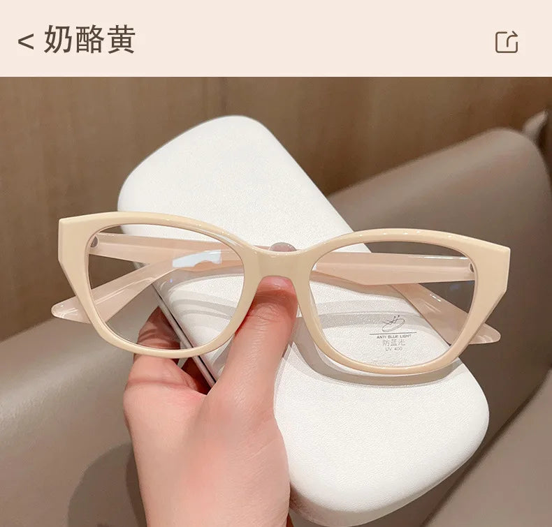 Retro Cat Eye Butterfly Eyewear Ultra light TR90 Spectacle Optical Prescription Frames Specs For Women