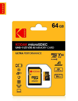 KODAK Micro SD Memory Card 512GB 256GB UP TO 90MB/s Class10 U3 32GB 64GB 128GB TF Card 4K HD For USB Card Reader Adapter Microsd