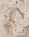 Baby Rattle Crochet Amigurumi Bunny Rattle Bell Newborn Knitting Gym Toy Educational Teether Baby Mobile Rattle Toy 0-12 Months
