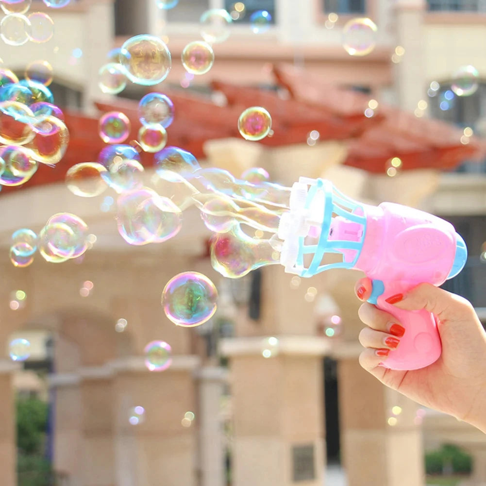 Bubble Machine Toy Summer Cartoon Camera Light Music Electric Automatic Bubbler Maker Music Controllable Outdoor Fun