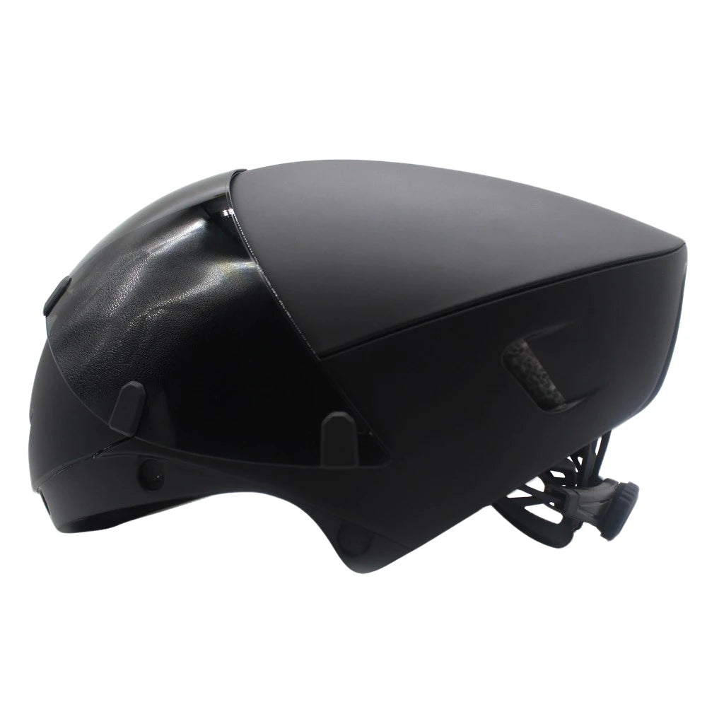 Aerodynamic Triathlon Cycling Helmet With Magnetic Goggles