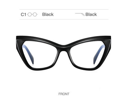 HONGMEI New Optical Prescription Computer Blue Blocking Eyeglasses Anti-Blue Light Cat-Eye Frames Customizable Reading Women