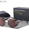 Polarized Steampunk Round Sunglasses Men Retro Sun Glasses For Women Vintage Style